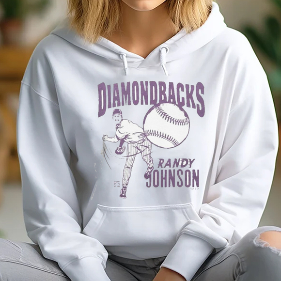 ARIZONA DIAMONDBACKS RANDY JOHNSON RETRO Hoodie - Picture 1 of 3